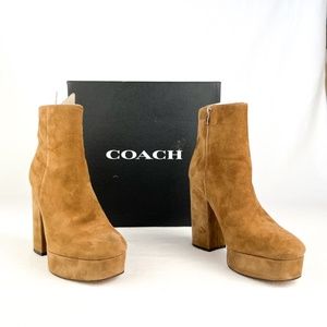 Coach Iona Bootie Boot Women's Size 7.5 Coconut Pre-Owned